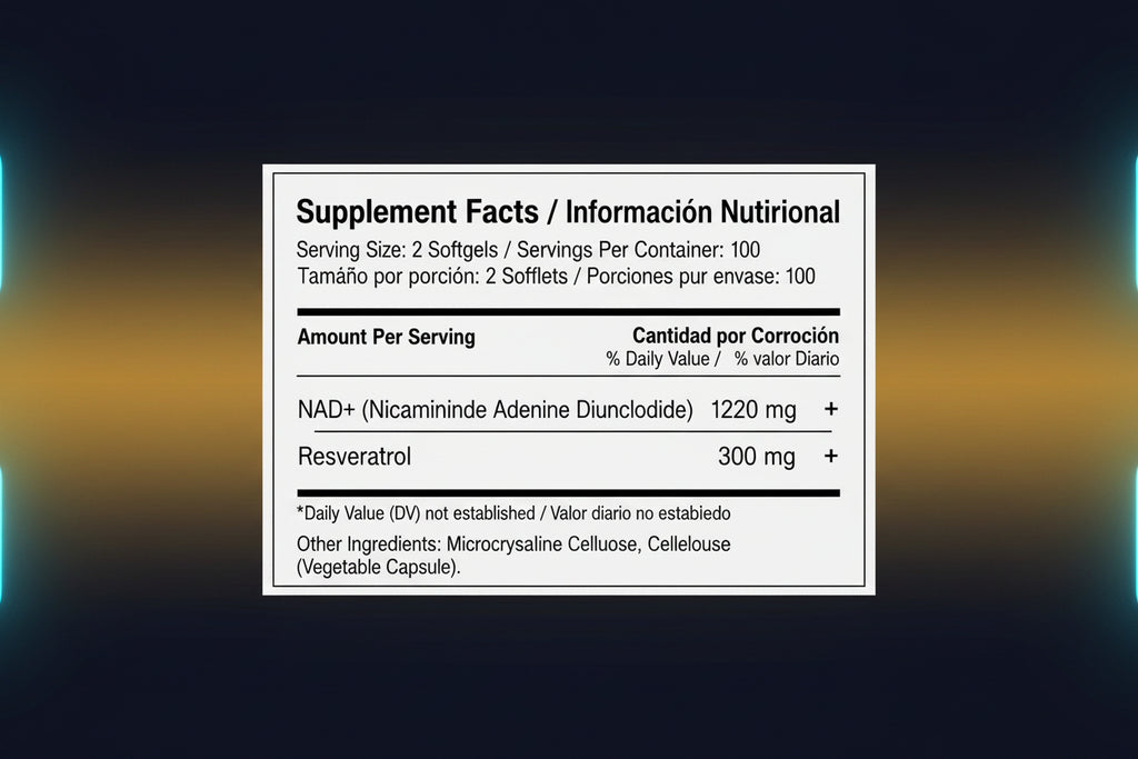 BOLSA NAD RESVERATROL QUERCETIN