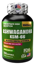 ASHWAGANDHA ORIGINAL KSM66 X 100 SOFTGEL