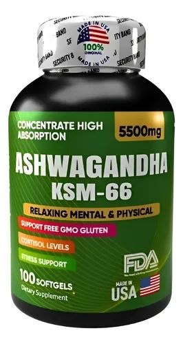 ASHWAGANDHA ORIGINAL KSM66 X 100 SOFTGEL