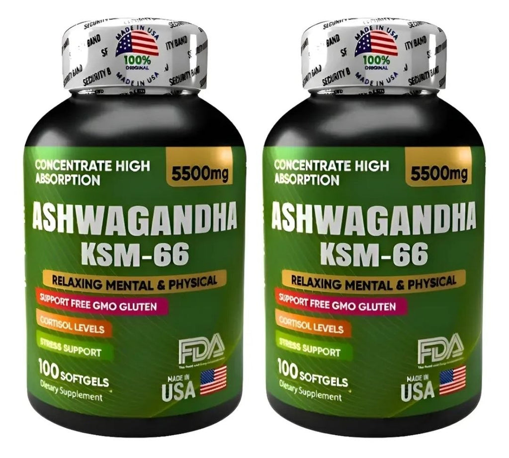 ASHWAGANDHA ORIGINAL KSM66 COMBO X 2 UND.