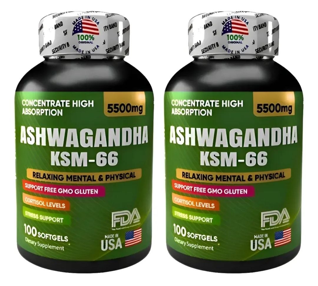 ASHWAGANDHA ORIGINAL KSM66 COMBO X 2 UND.
