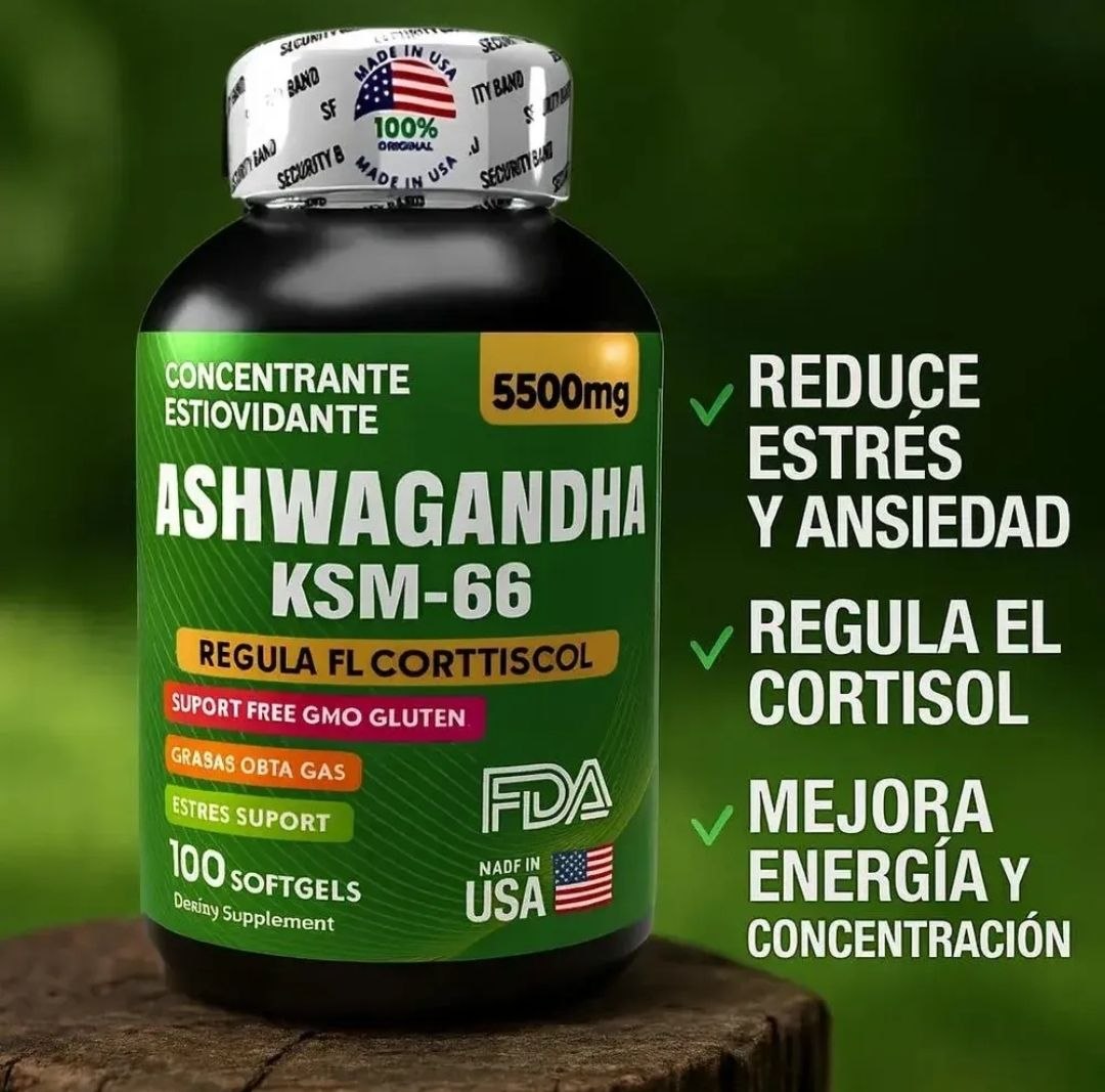 ASHWAGANDHA ORIGINAL KSM66 X 100 SOFTGEL