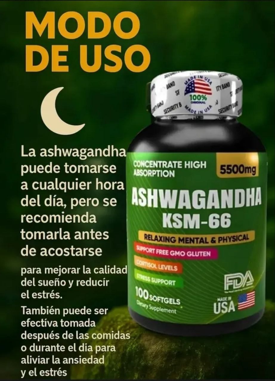 ASHWAGANDHA ORIGINAL KSM66 COMBO X 2 UND.